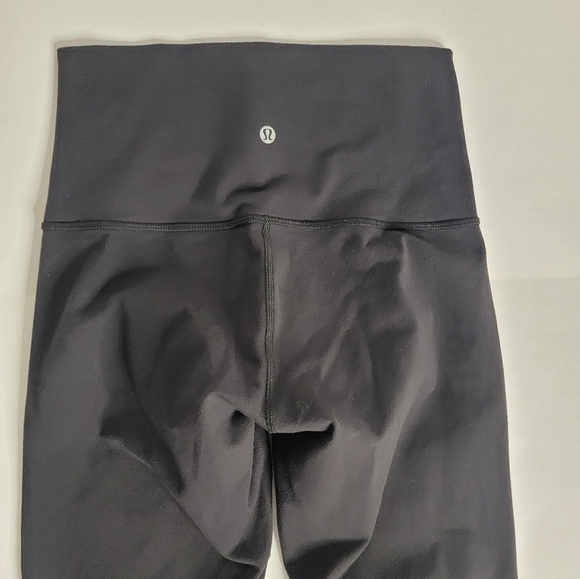 Lululemon Sz 6 Leggings Sheer Mesh Pannels Full Length High Rise High Times - Picture 5 of 7